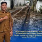 Langkah Nyata dan Berani, Kepala Desa PERDAGANGAN II Andi Azwan Damanik Bangun Drainase 100 Meter di Gg. Air Bersih dengan Dana Pribadi